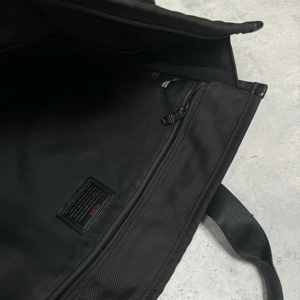 TUMI Business T-Pass Laptop Briefcase Black Ballistic Nylon - 15.5x12.5